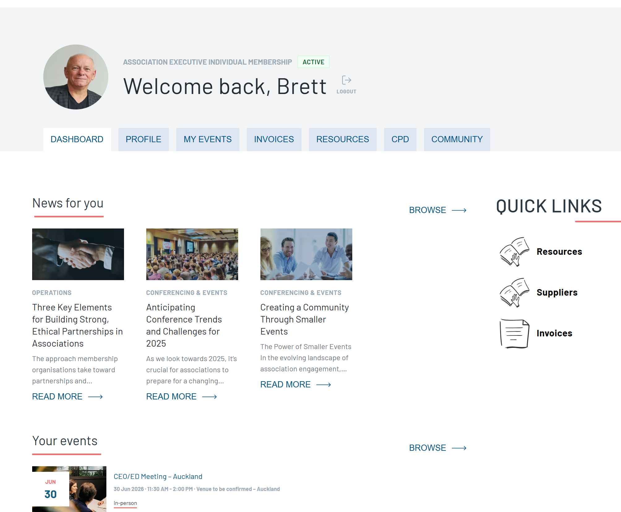 NZSAE's new branded member portal built on Drupal 11